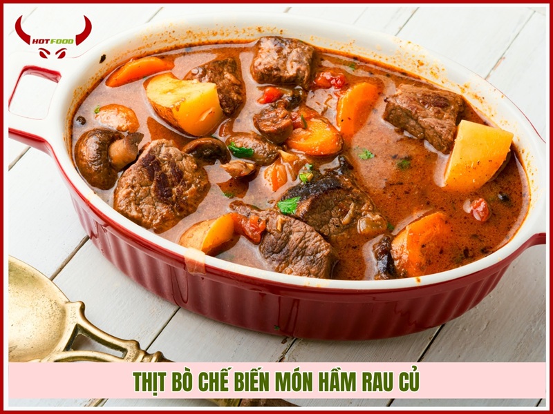 Hầm với rau củ giữ calo ổn định