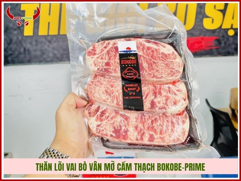 Thăn lõi vai bò vân mỡ cẩm thạch BOKOBE-Prime