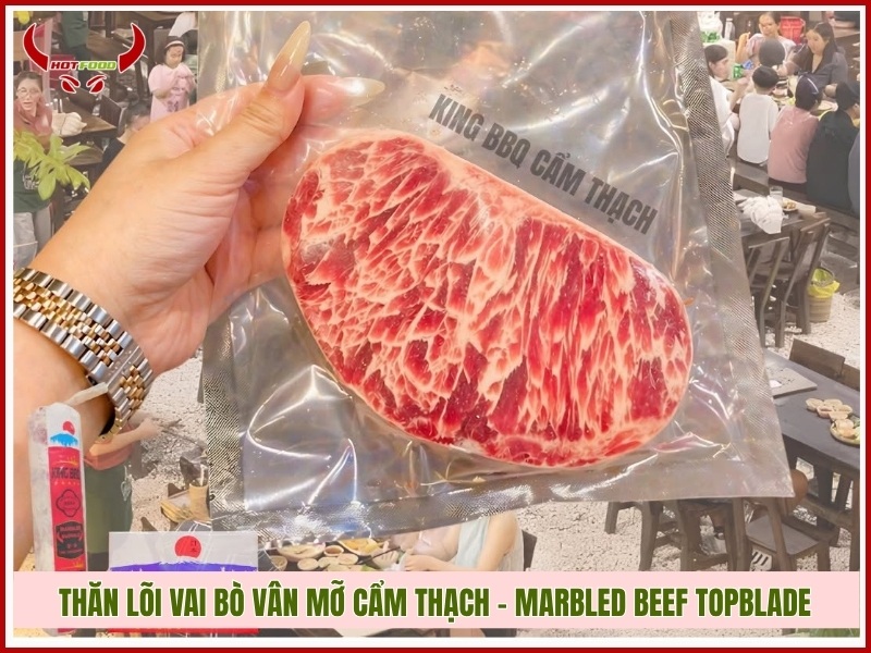 Thăn lõi vai bò vân mỡ cẩm thạch – Marbled Beef Topblade