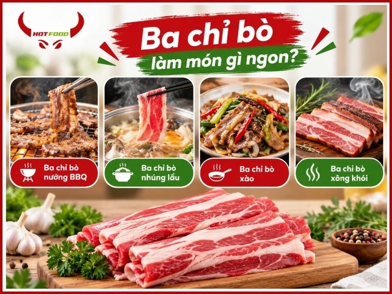 Ba chỉ bò làm món gì ngon?