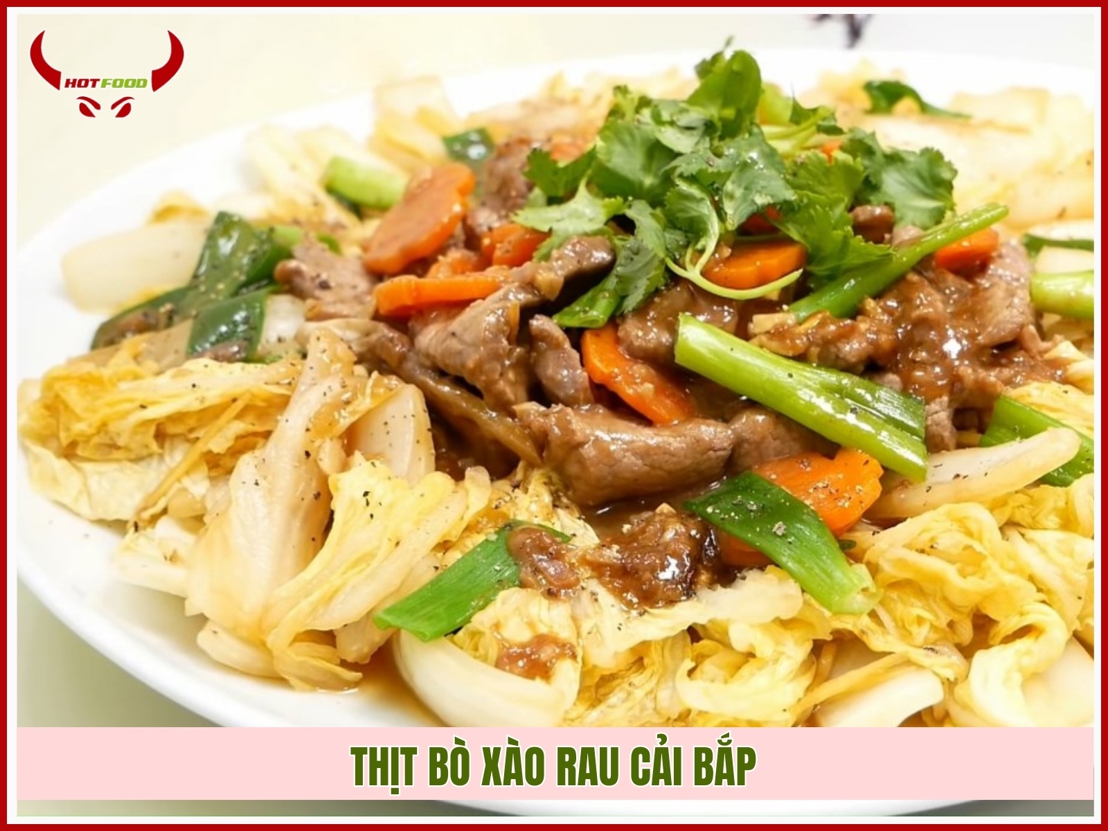 Thit bo xao rau cai bap