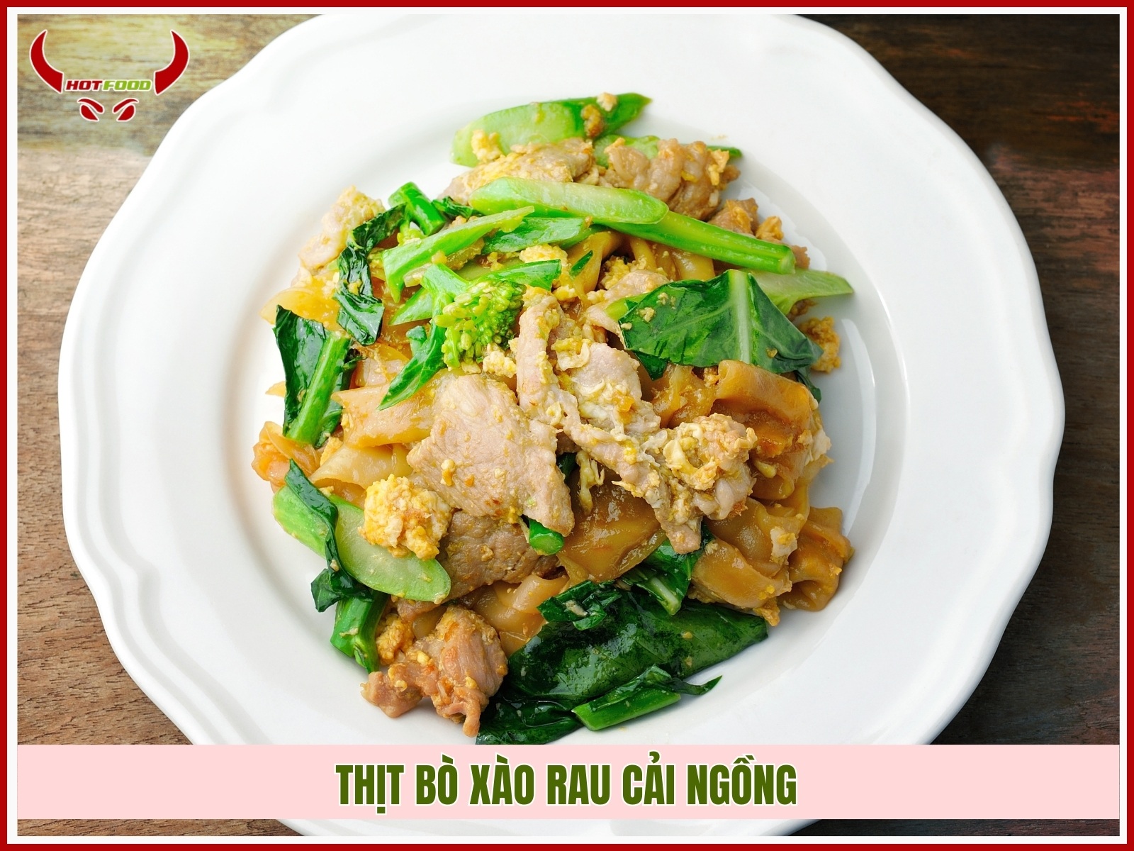 Thit bo xao rau cai ngong