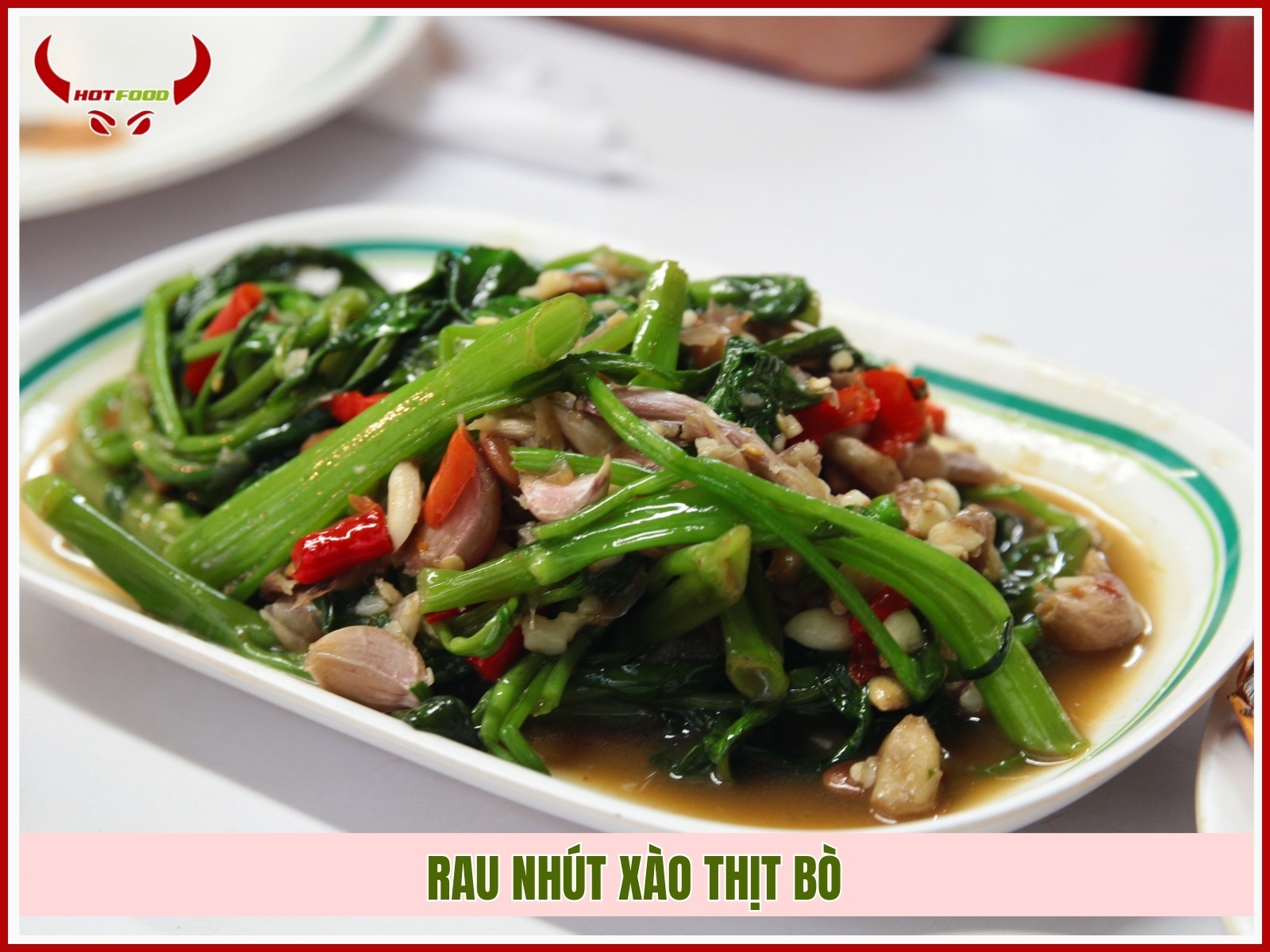 Rau rut xao thit bo