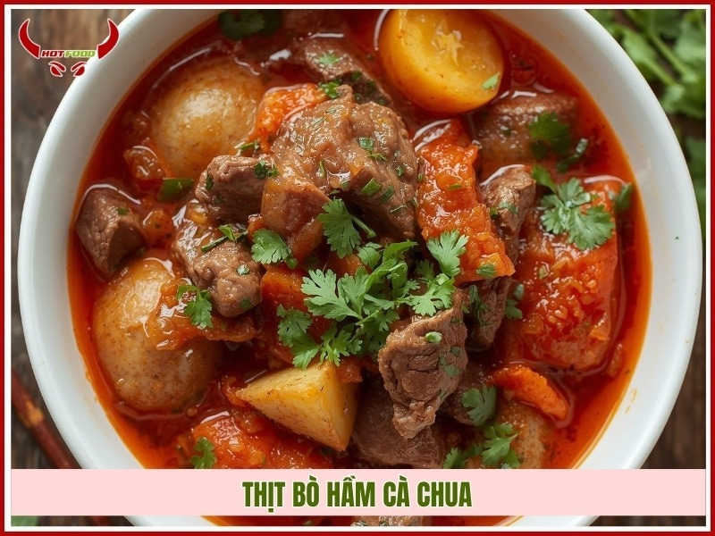 Thịt bò hầm cà chua