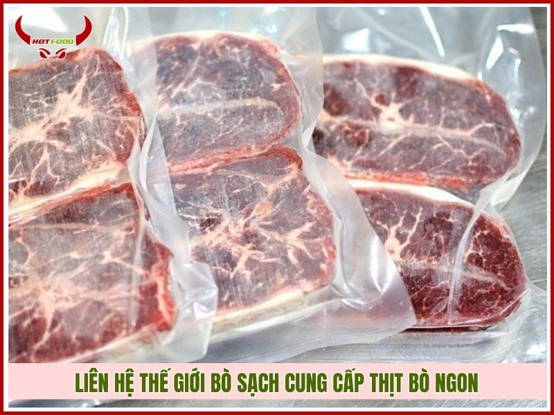 Liên hệ Thế Giới Bò Sạch cung cấp thịt bò ngon