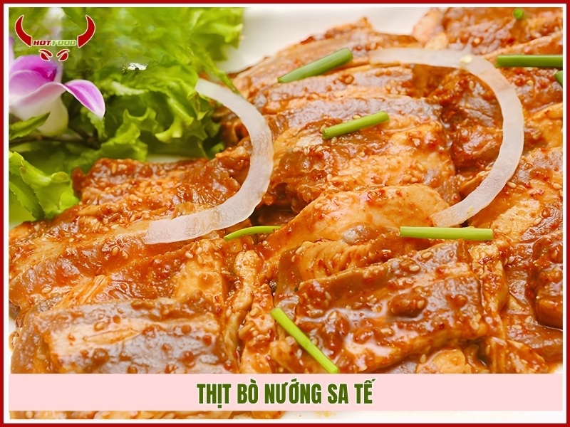 thịt bò nướng sa tế