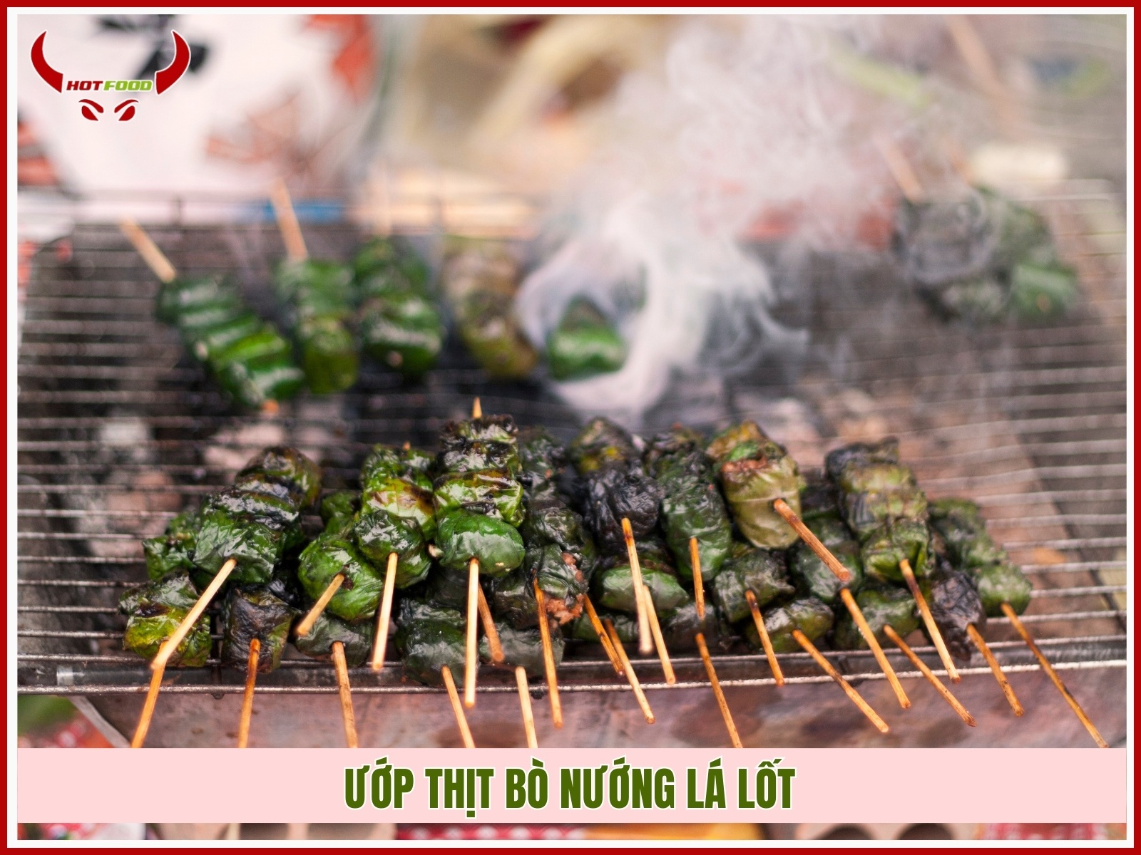 Uop thit bo nuong la lot