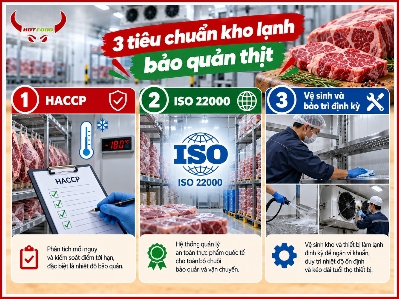 tiêu chuẩn kho lạnh bảo quản thịt