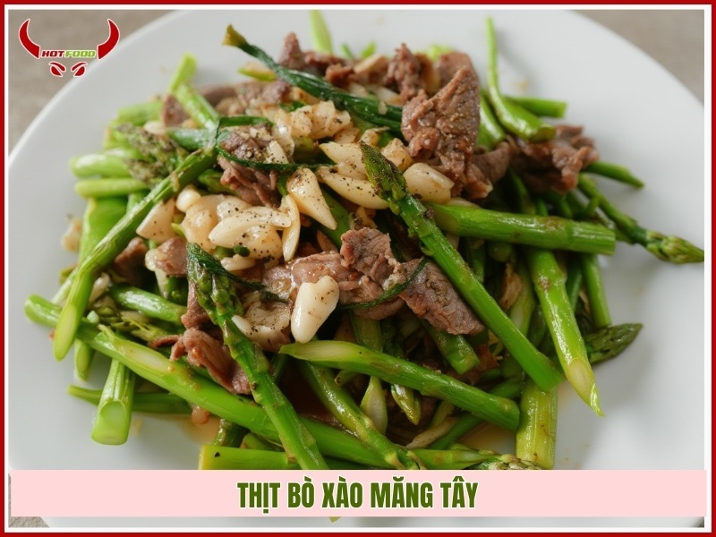 Thịt bò xào măng tây