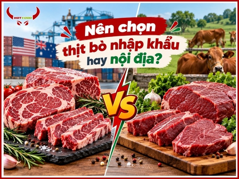Nên chọn thịt bò nhập khẩu hay nội địa?