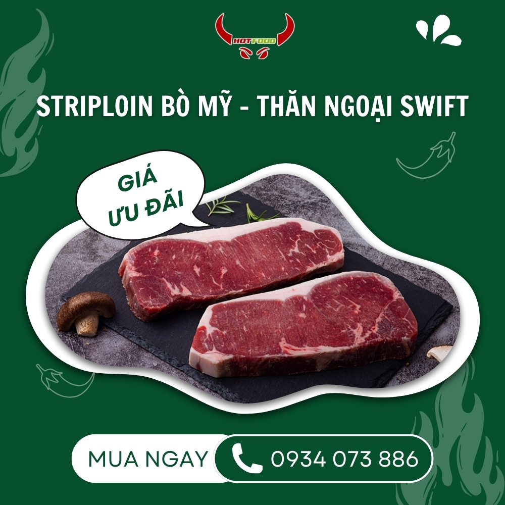 Striploin bo My Swift chat luong nhap khau chinh ngach