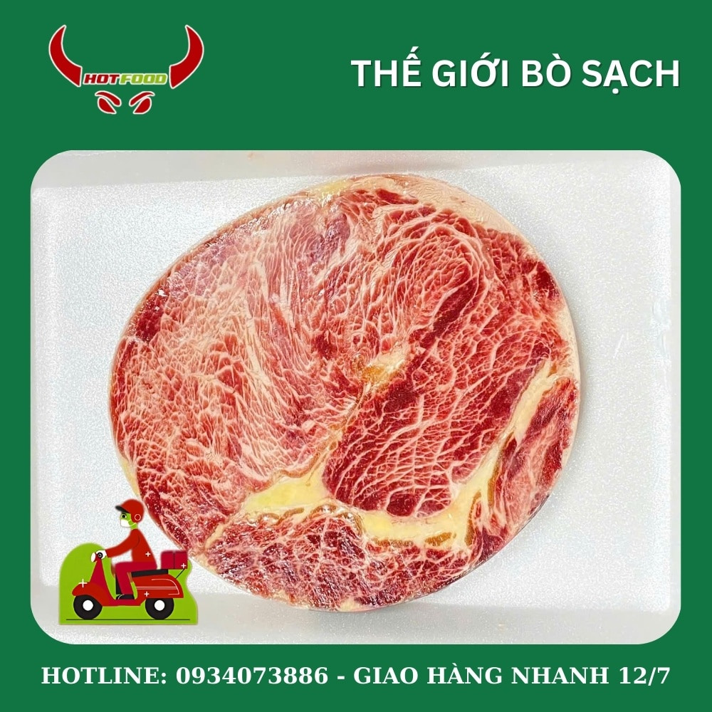 Giá trị dinh dưỡng từ thăn lõi vai bò vân mỡ cẩm thạch