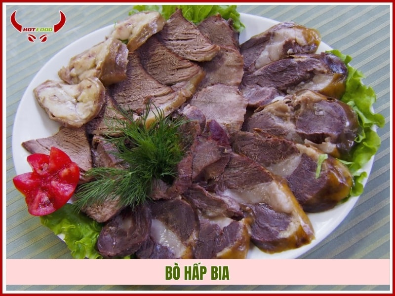 Bò hấp bia