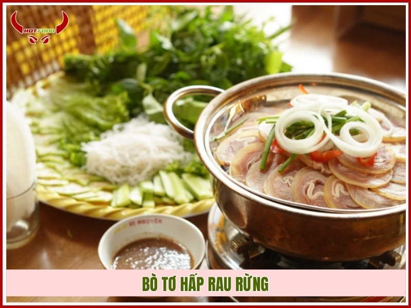 Bò tơ hấp rau rừng