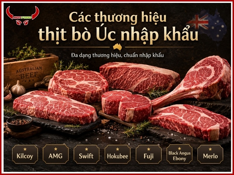 Các thương hiệu thịt bò Úc nhập khẩu tại Thế Giới Bò Sạch