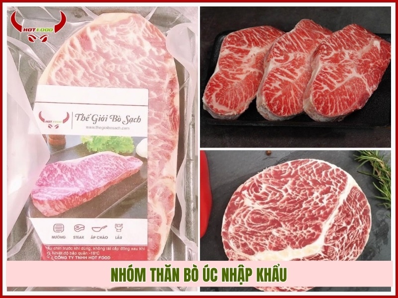Nhóm thăn bò Úc nhập khẩu