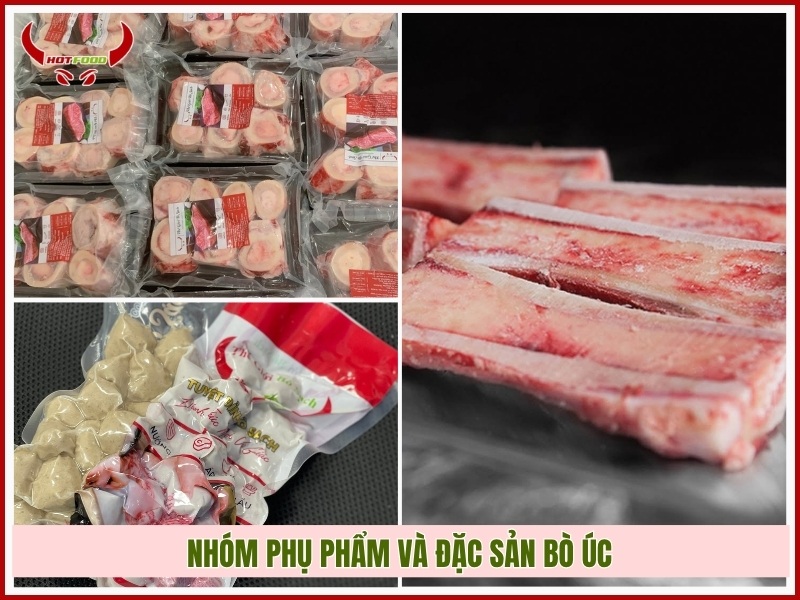 Nhóm phụ phẩm và đặc sản bò Úc