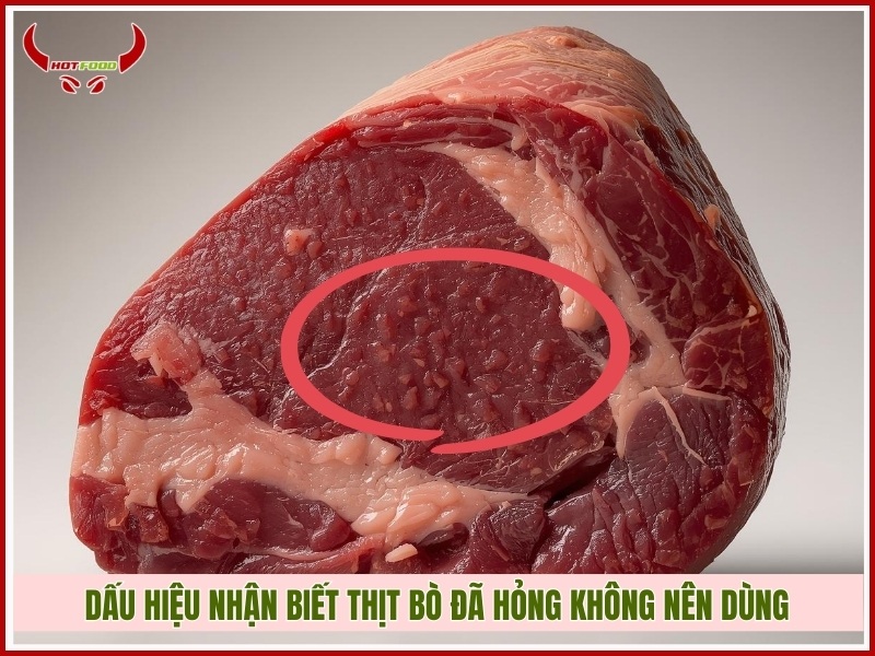 Dấu hiệu nhận biết thịt bò đã hỏng không nên dùng