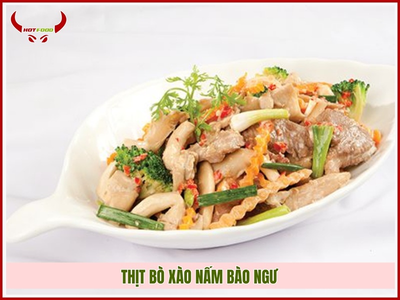 Cách làm thịt bò xào nấm bào ngư
