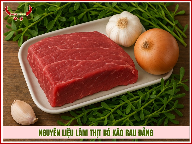 Nguyen lieu lam thit bo xao rau dang