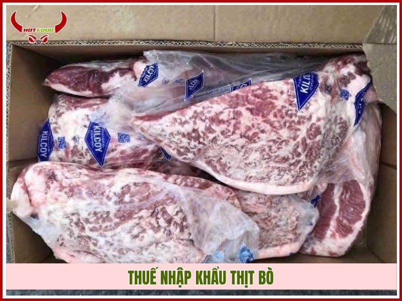 Thuế nhập khẩu thịt bò