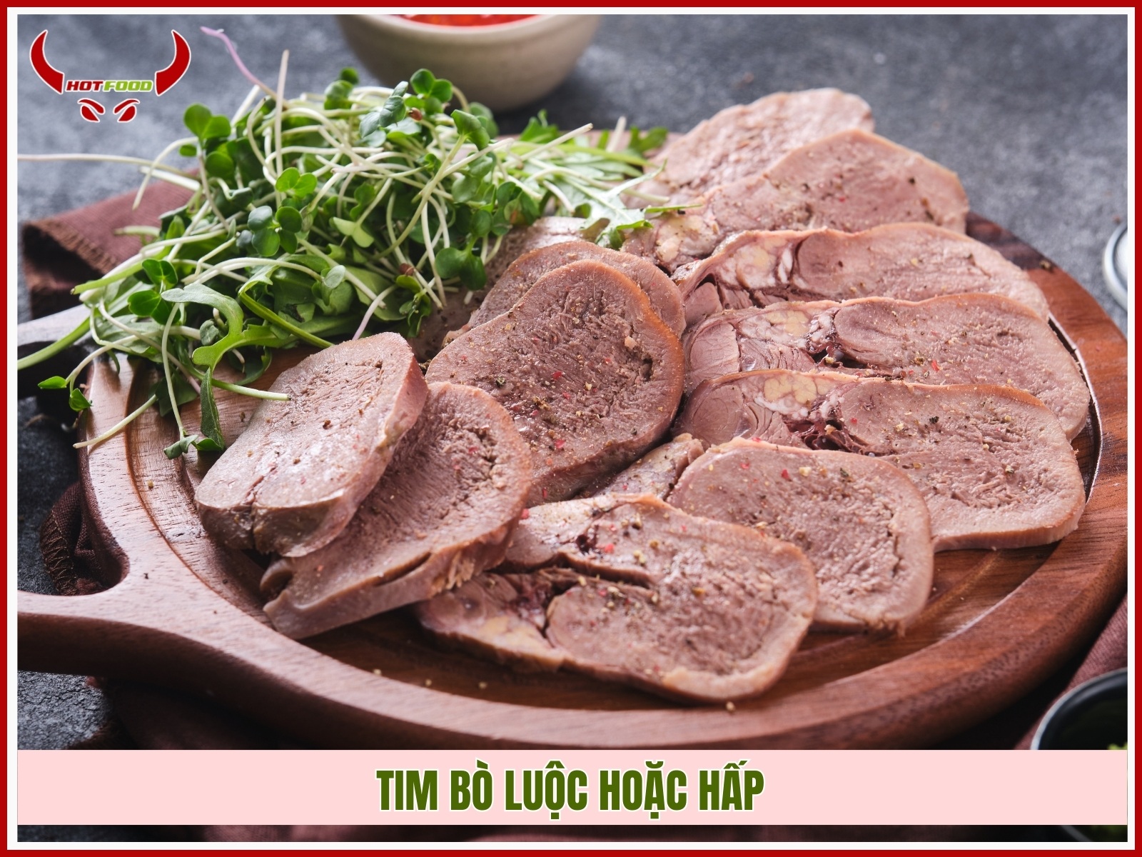 Tim bo luoc hoac hap 