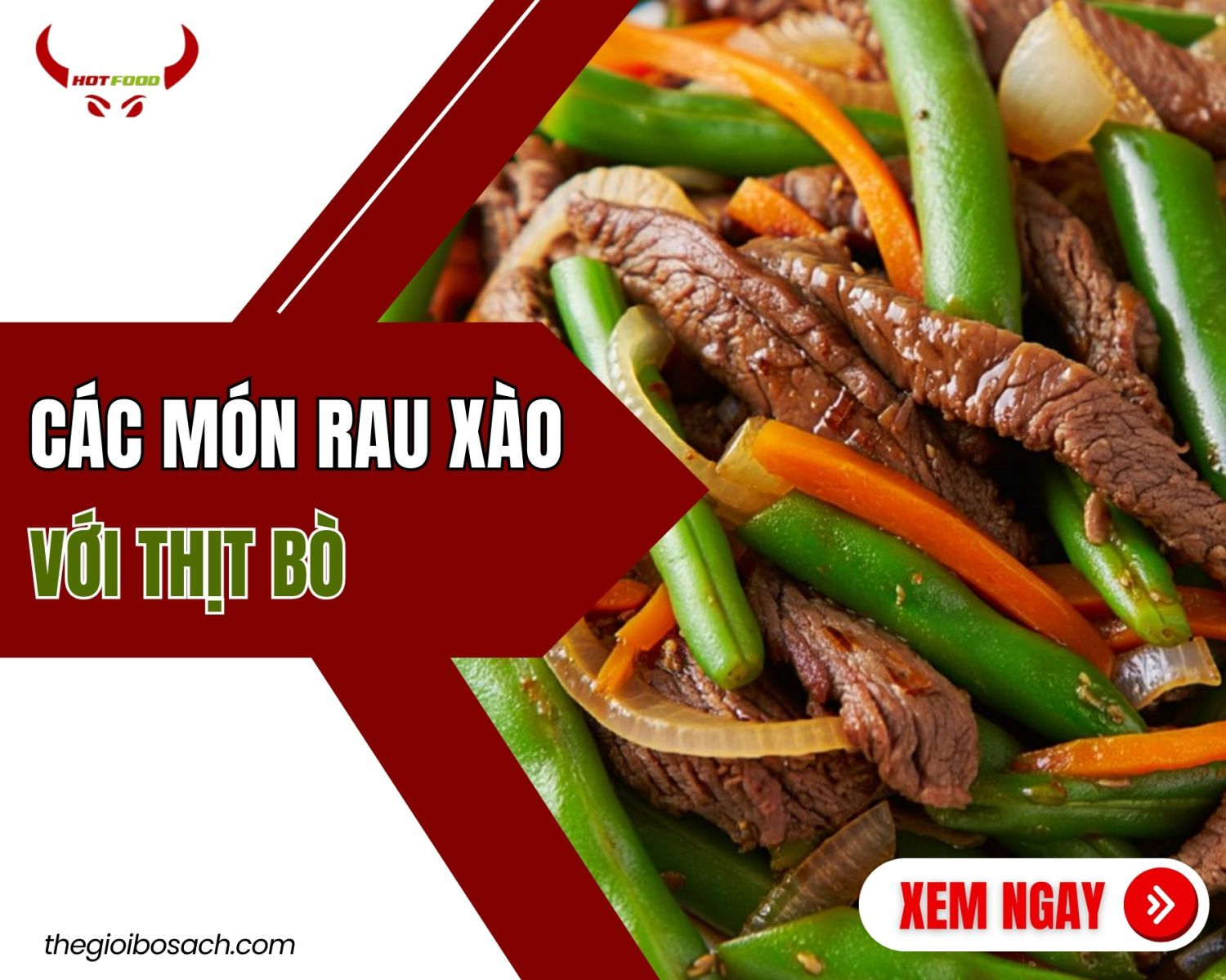 cac mon rau xao voi thit bo