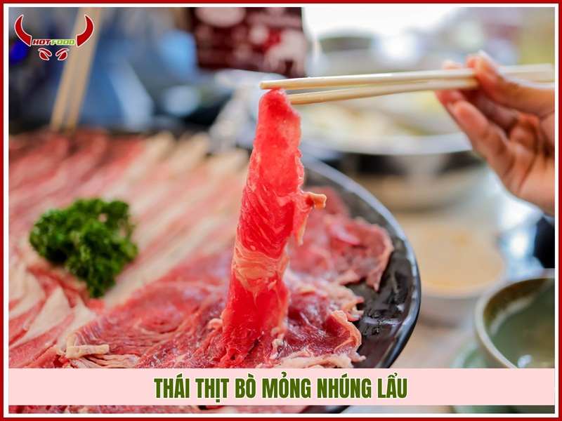 cách cắt thịt bò món lẩu