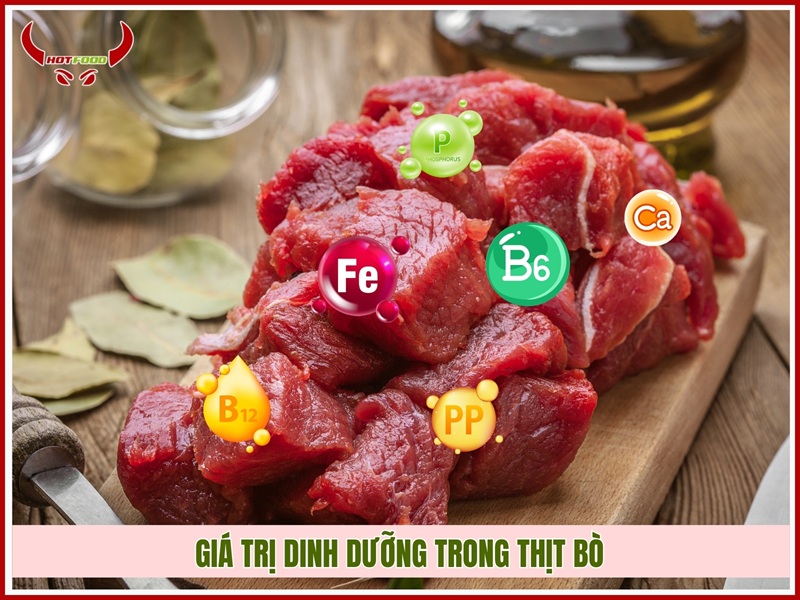 Giá trị dinh dưỡng trong thịt bò