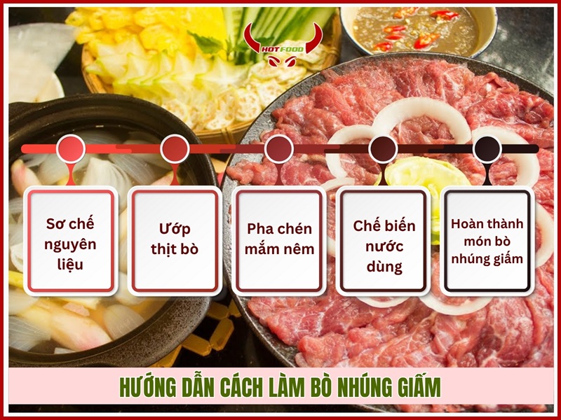 Hướng dẫn cách làm bò nhúng giấm thơm ngon khó cưỡng tại nhà