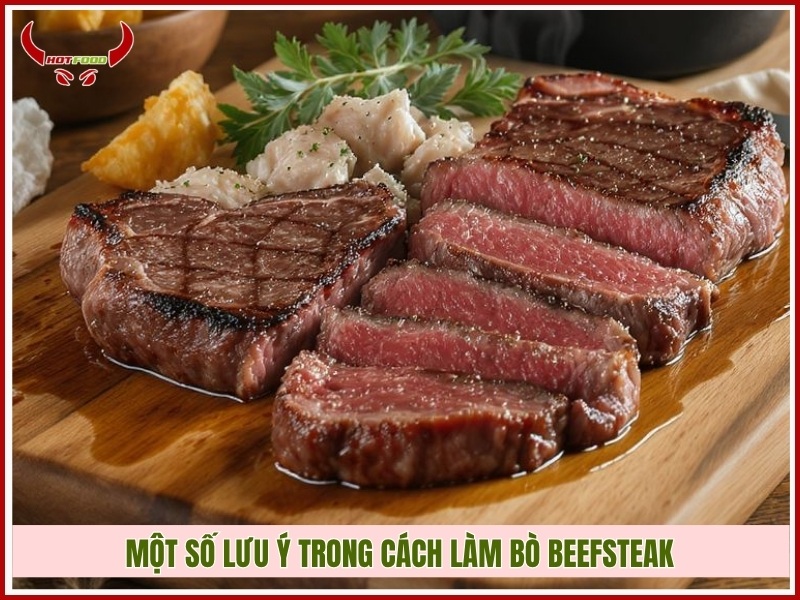 Một số lưu ý trong cách làm bò Beefsteak