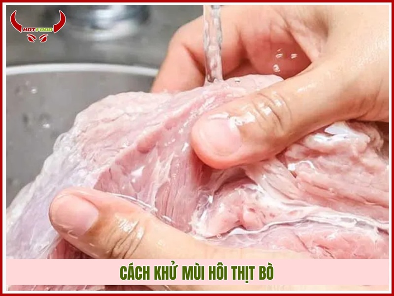 Cách khử mùi hôi thịt bò