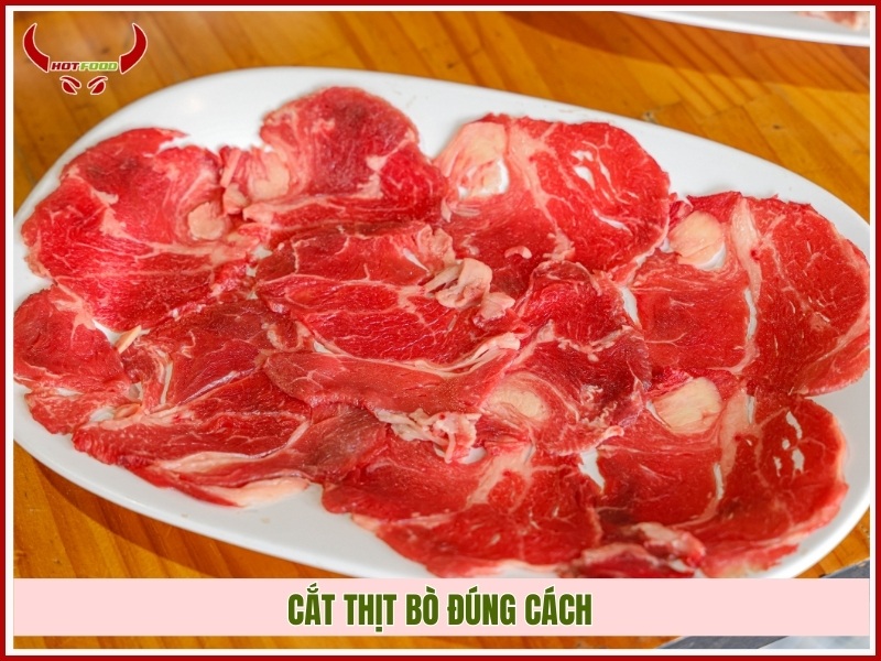 Cắt thịt bò đúng cách