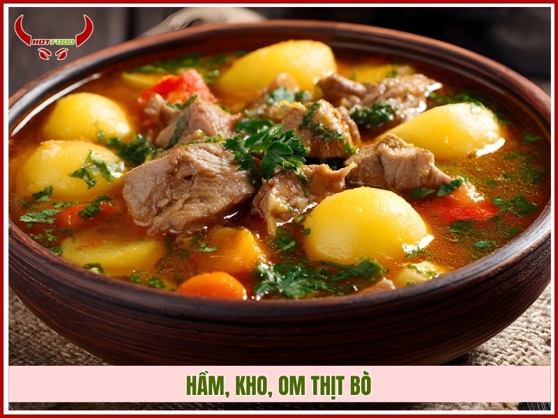 Hầm, kho, om thịt bò