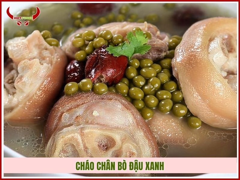 Cháo chân bò đậu xanh