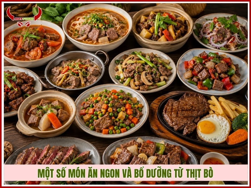 Một số món ăn ngon và bổ dưỡng từ thịt bò