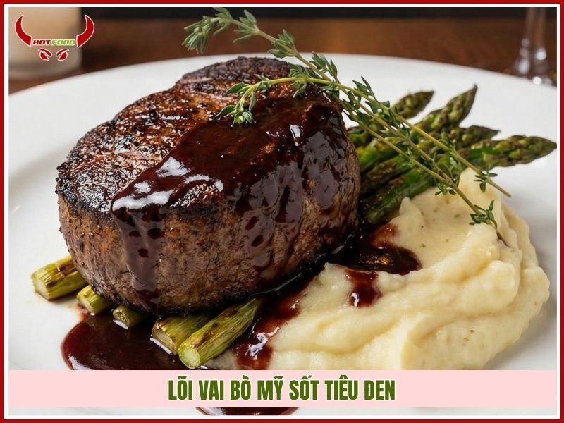 Lõi vai bò Mỹ sốt tiêu đen