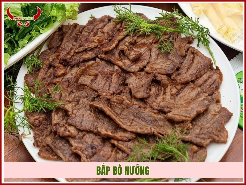 Bắp bò nướng