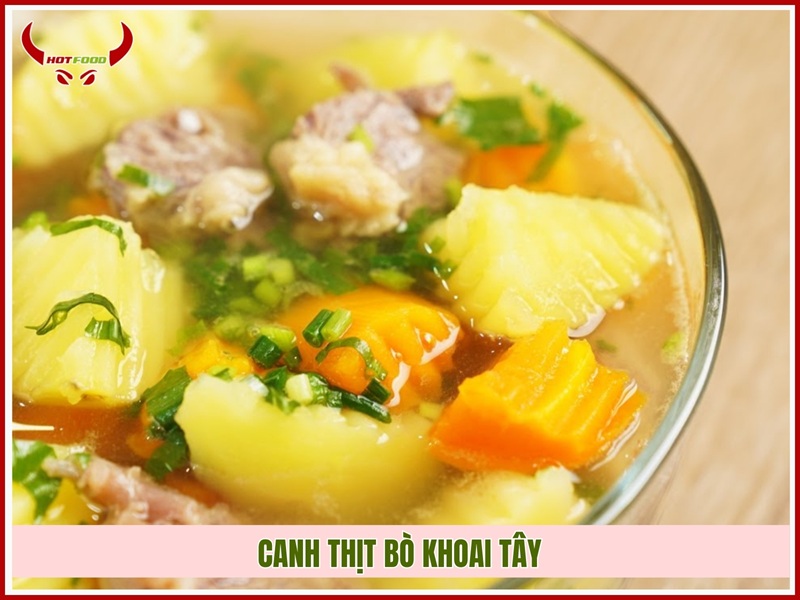 Canh thịt bò khoai tây