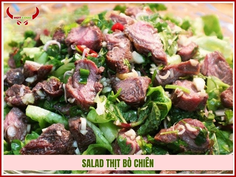 Salad thịt bò chiên