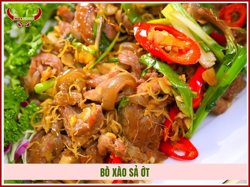 Bò xào sả ớt