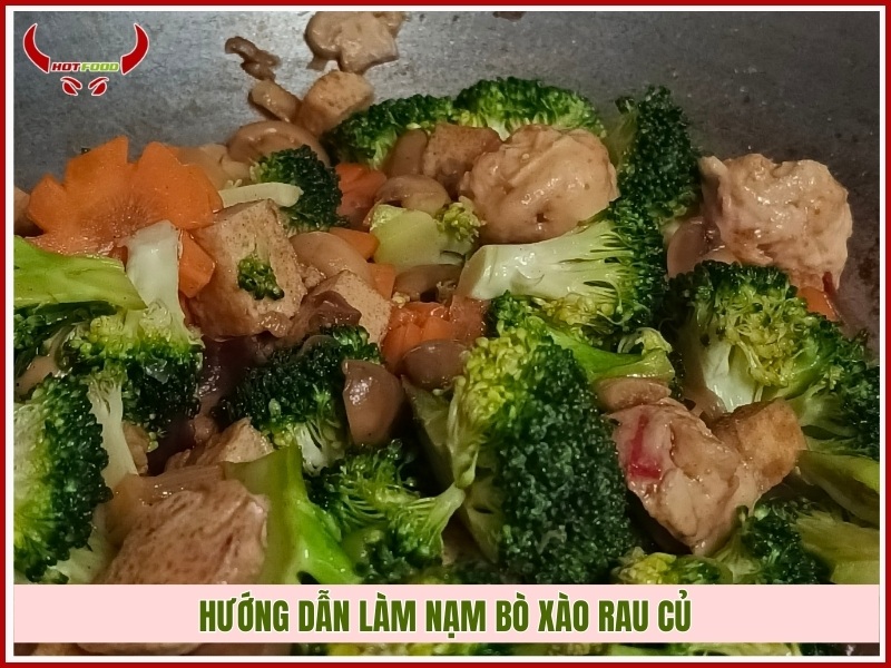 Hướng dẫn làm nạm bò xào rau củ