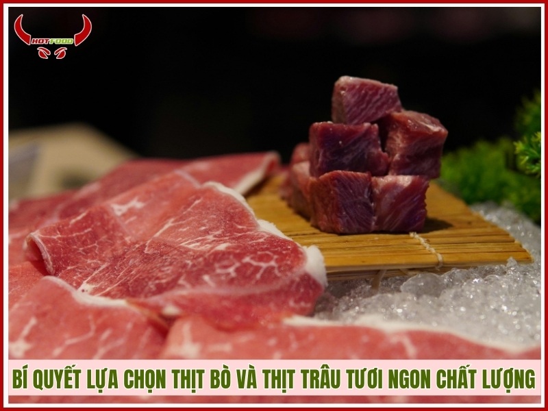 Bí quyết lựa chọn thịt bò và thịt trâu tươi ngon chất lượng