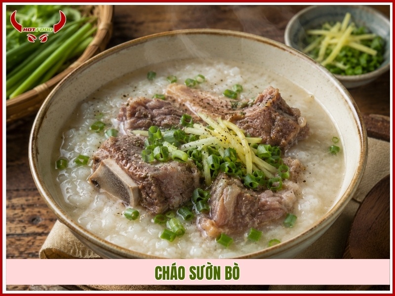 Cháo sườn bò