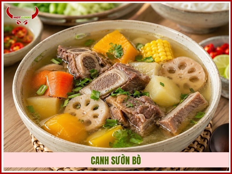 Canh sườn bò
