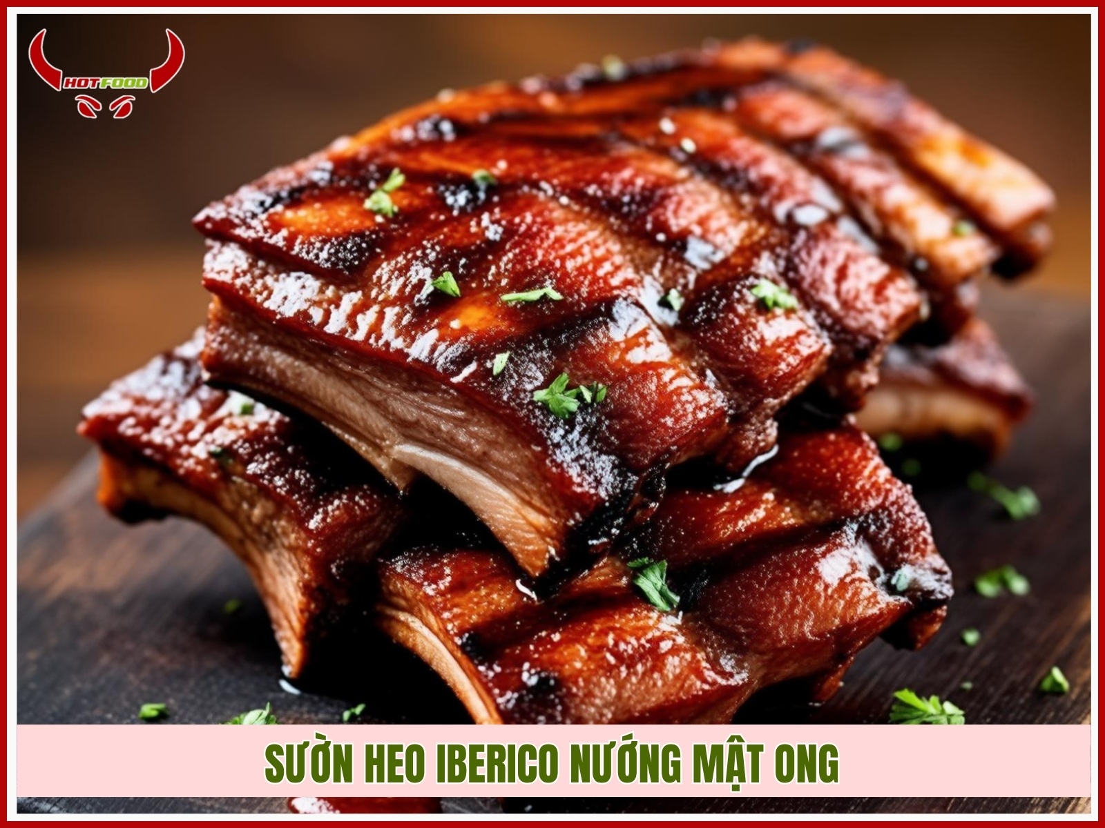 suon heo iberico nuong mat ong