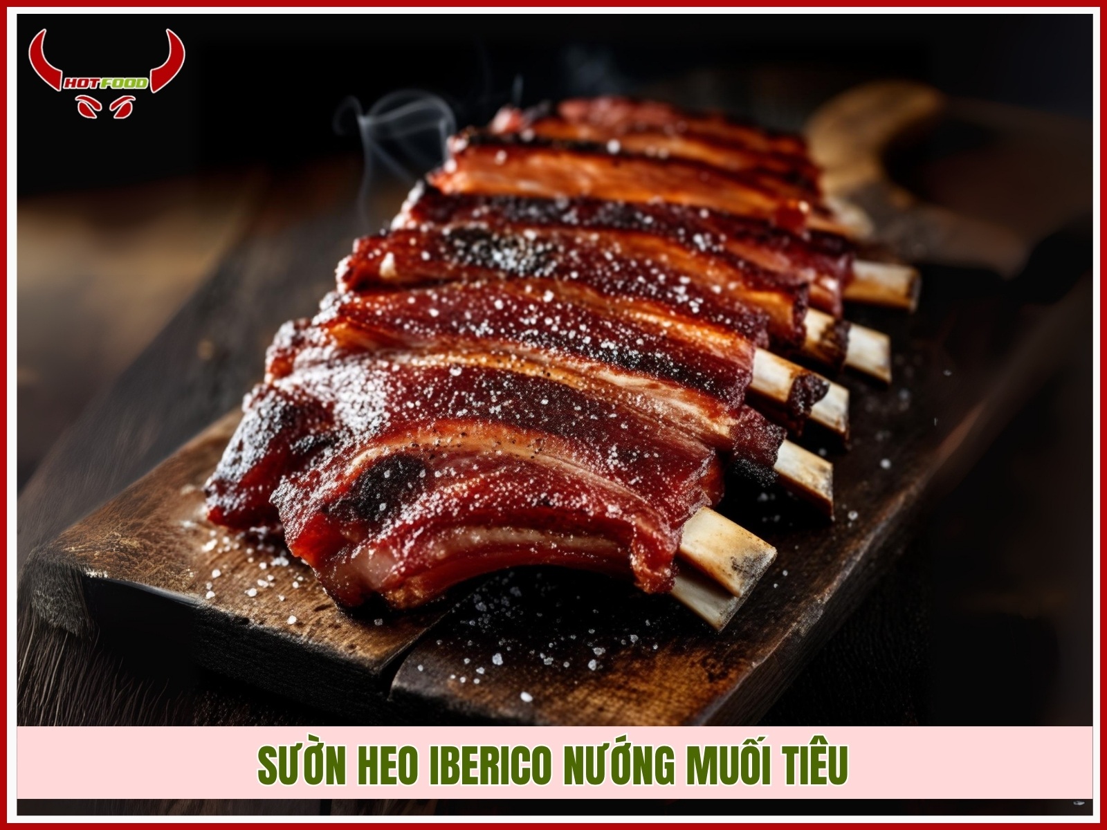 suon heo iberico nuong muoi tieu