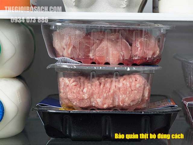 Cách bảo quản thịt bò