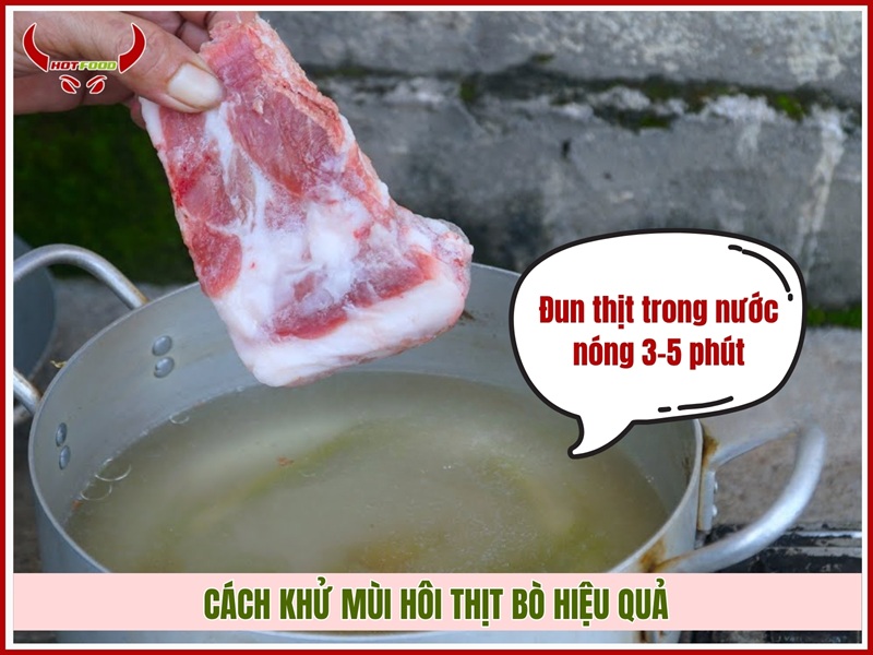Cách khử mùi hôi thịt bò hiệu quả