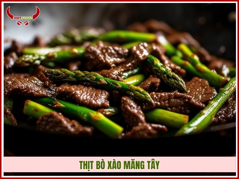 Thịt bò xào măng tây